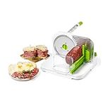 Starfrit Deli Slicer - Slices Meat, Cheese, Bread - 6.5" Stainless Steel Blade - Adjustable Thickness Knob - Nestable for Easy Storage