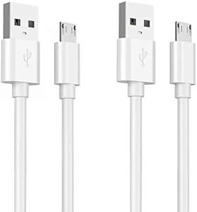 Qjin 6.5ft Micro USB Charging Cable for Kindle Oasis 10th Gen, Kindle 10th Gen, Kindle Paperwhite 7th Gen and Other Micro-USB Port Kindle E-Readers, 2 Pcs