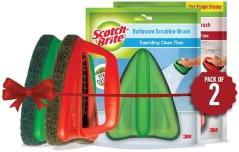 Scotch-Brite Fibre Bathroom Scrubber and Jet Tough Brush (Multicolour)- H18-6025,Pack of 2 Pieces