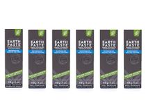 Redmond Earthpaste –Non-Fluoride Toothpaste, Peppermint Charcoal, 4 Ounce Tube (6 Pack)