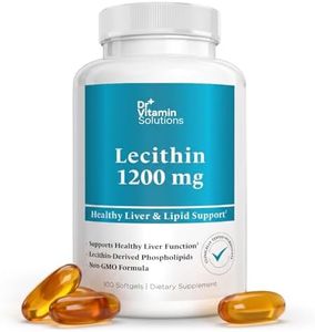 Soy Lecithin 1200 mg Softgels, Non-GMO Brain and Liver Support, 100 Count