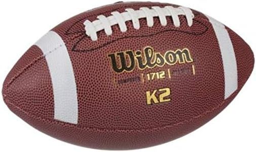 WILSON K-2 Pee Wee Composite Leather Game Football (WTF1712)