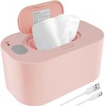 Protoiya Baby Wipe Warmer Thermostat Baby Wipe Heater Even Heating Wet Wipes Warmer Portable Baby Wipes Dispenser Warmer Prevent Dry USB Baby Wipe Warmer Reusable for Car Home Baby Nursery 20×12×10cm