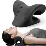 DONDA Neck and Shoulder Relaxer, Cervical Traction Device for TMJ Pain Relief and Cervical Spine Alignment, Chiropractic Pillow Neck Stretcher(Multicolor)