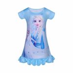 Z Fashion Princess Girls Nightgowns Girls Pajamas Nightdress Nightie for Toddler Girls 3-8Y Blue