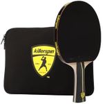 Killerspin JetBlack Combo Table Tennis Paddle and Case, Black