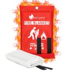2024 Emergency Fire Blanket, Flame Retardant Safety Blanket for Home, Kitchen, School, Grill, Car, Office, Warehouse (40" x 40")