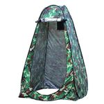 BLEQYS® Pop Up Privacy Tent Shower Tent Portable Outdoor Camping Bathroom Toilet Tent Changing Dressing Room Shelters Room for Hiking and Beach‚ UPF 40+ Waterproof with Carry Bag (Military)