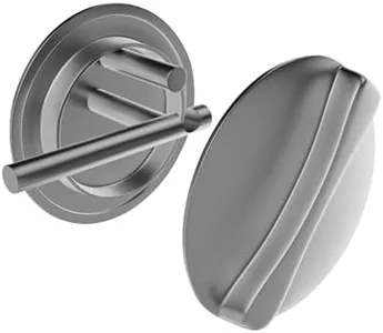 Brixwell 91-130 Concealed Latch Cover and Knob for 1" Steel Door Chrome