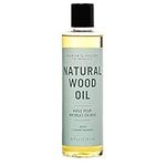 Caron & Doucet - Natural Wood Conditioning Oil - 100% Plant Based Wood Conditioning and Polishing Oil - Orange Scented - Suitable for Natural Wood Furniture.