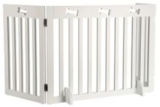 Trixie 3-Parts Gate for Dog, 82-124 × 61 cm, White