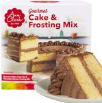 Ann Clark Gourmet Yellow Cake Mix with Chocolate Mousse Frosting - Bakery-Quality Cake Kit, 32 oz.