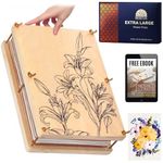 Extra Large Flower Press Kit for Adults and Teens - Big Flower Preservation Kit 38 x 29cm (15" x 11.4") - Includes Expert Video Tutorials - Gift-Ready Packaging Ideal for Arts and Crafts Lovers
