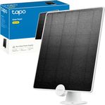 Tapo Solar Panel, Non-Stop Solar Power, up to 4.5W Charging Power, IP65 Weatherproof, 4m Charging Cable, 360° Adjustable Mounting Bracket, Works with Tapo Battery-powered cameras (Tapo A200)