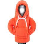 ZHSMS Gear Shift Hoodie, Upgraded Universal Hoodie Car Gear Shift Cover, Funny Shifter Hoodie, 5.9 Inch Car Shifter Stick Protector Decoration(Orange)