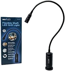 NextLED NT-7647-F Magnetic BBQ Grilling Light for Outdoor Grill, Warm Natural Lighting Shows True Color of Your Food, 18-Inch Flexible Gooseneck, Heat & Weather Resistant, IP-54, Perfect Grill Gift