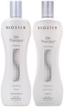 BioSilk Silk Therapy Duo Set Shampoo & Conditioner, Gentle Cleansing Haircare For Amazing Shine, Sulfate, Paraben, & Cruelty-Free, 12 Oz (Pack of 2)