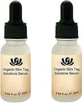 Organic Tags Solutions Serum, Mole Corrector Skin Tag Remover, Organic Skin Spot Purifying Serum Tags Free Mole & TAG Removal New-All Natural (2Pcs)