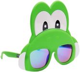 Sun-Staches Nintendo Yoshi Official Sunglasses, UV400 Costume Accessory, Mask, Dress Up, One Size Fits Most