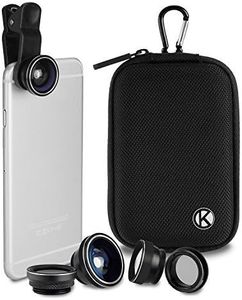 CAMKIX Bluetooth Camera Shutter Remote Control for Smartphones and 5 in 1 Universal Lens KIT - Create Amazing Photos and Selfies (5IN1 Universal Lens KIT and Bluetooth Shutter Remote)