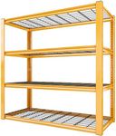 REIBII 40" W Garage Shelving 2240LBS Storage Shelves Heavy Duty Shelving 4-Tier Adjustable Metal Shelves for Storage Rack Industrial Utility Shelf for Garage Pantry Warehouse,40" W X59.5 HX19.5 D