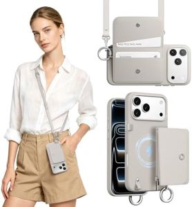 MAGEASY Pouch MagSafe Crossbody Wallet Phone Case for iPhone 18 Pro Max & 17 Pro Max - Removable Wallet with Strap, 16ft Drop Protection, Card Holder Coin Pocket Magnetic Purse (Starlight)