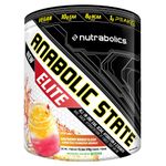 Anabolic State Elite Raspberry Mango Slush 21 servings, EAA, BCAA, Hydration, Pre Post Workout Powder, Support Muscle Growth & Repair,