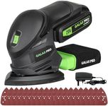 GALAX PRO Cordless Sander 20V, Detail Sanders, 20Pcs Sandpapers,12000 RPM Sanders with Dust Collection System for Tight Spaces Sanding in Home Decoration, Battery and Charger Included