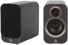 Q ACOUSTICS 3010i Compact Bookshelf Speakers Pair Graphite Grey - Featuring 2-way Reflex Enclosure Type, 100mm (4") Bass Driver, and 22mm (0.9") Tweeter - Stereo Hifi/Passive