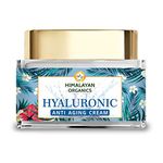 Himalayan Organics Hyaluronic Acid Anti Aging Cream For Smooth Skin And Complexion, Anti Wrinkle , Skin Brinhtening | Promote Youthful Glow And Skin - 50ml