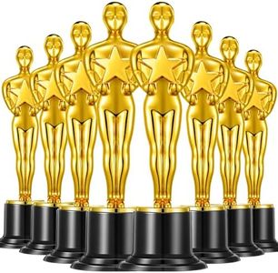 Jorpneost 24 Pcs Gold Award Trophies,Mini Trophy Party Favors for Celebrations,Classroom prizes,Competitions and Party Decorations,Awards Trophy for Kids and Auldt
