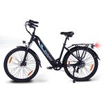 Bodywel Electric Bike, 27.5'' City Electric Bikes, E Bike Electric Bicycle with 36V 15Ah Removable Battery, LED Display, 7 Gears System Mountain Electric E-Bike for Adults