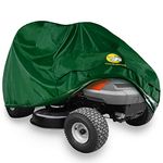 Lawn Mower Cover - Heavy Duty 600D Polyester Oxford Waterproof, Tractor Cover Fits Decks up to 54", UV Protection Universal Fit with Drawstring All Season/Weather Protection