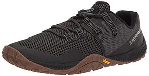 MERRELL Mens Trail Glove 6 Sneaker, Black/Gum, 9.5 US