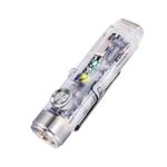 RovyVon A8 Pocket Torch 650 Lumen High Lumen Rechargeable Keychain Flashlight with Lockout Mode, Red, Waterproof for Home, Outdoors
