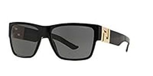 Versace Mens Sunglasses (VE4296) Black/Grey Acetate - Polarized - 59mm