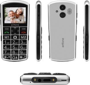 artfone A400 4G Senior Mobile Phone – Big Button, USB-C, SOS, Silver