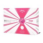 Callaway Supersoft 2019 Golf Ball (12 Ball Pack, Matte Finish, Pink)