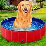 Foldable Dog Pool, Kiddie Pool Hard