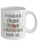 Funny Leaving Gifts for Colleague Boss Friends Men Women - Goodluck Mugs Cup, Christmas Presents - MG1140