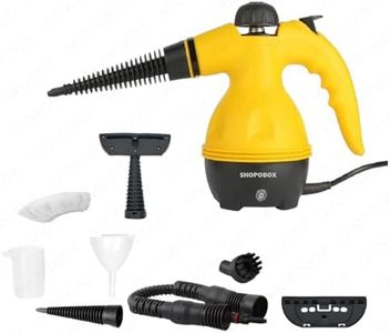SHOPOBOX Multi-Purpose Portable Steam Cleaner | Handheld Multipurpose Steam Cleaning for Car, Kitchen, Bathroom, Glass, Upholstery | 9 Accessories Kit | Steam