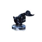 gweryho 1pcs Duck Resin Car Decoration Metal Angry Duck Hood Ornament Self Adhesive Duck Car Emblems Electroplating 3D Duck Hood Decoration Angry Duck Hood Ornament. (Black)