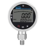 Digital Pressure Gauge G 1/4 Male Connector, Oil Gas Water Pressure Gauge 400BAR 0-40Mpa 10000PSI