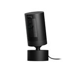 Ring Outdoor Camera Plug-In (Stick Up Cam) + Pan-Tilt Mount (Power adapter & camera included) | Security Camera with 1080p HD Video, Two-Way Talk, Works with Alexa | 30-day free trial of Ring Protect