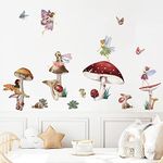 wondever Fairy Mushroom Wall Sticke