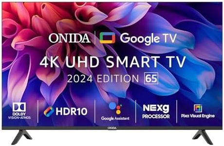 ONIDA 165 cm (65 inch) nexg Series 4K Ultra HD Smart Google LED TV 65UIG (Black)