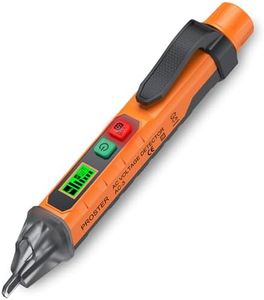 Proster Non Contact Voltage Tester Pen - Adjustable AC Voltage Detector, Electric Volt Pen Tester Pen 12-1000V/48-1000V with LED Flashlight
