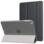 MoKo Case Fit New iPad Mini 5th Generation 7.9" 2019/iPad Mini 4 2015 - Slim Lightweight Smart Shell Stand Cover with Translucent Frosted Back Protector, with Auto Wake/Sleep - Space Gray