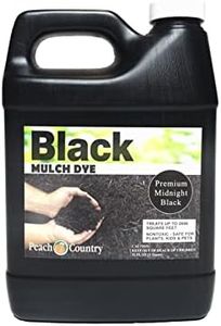 Peach Country Midnight Black Mulch Dye Color Concentrate - 2,800 Sq. Ft. - Brighten Up Your Old Mulch Beds Easily with Our Premium Mulch Dye (1 Quart, Black)