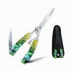 LMJIAANPU Fishing Pliers,Fishing tongs aluminum alloy multi-function tool, unhooking braided wire cutting fish catcher, split ring, ultimate salt-resistant fishing gear, split ring nose pliers